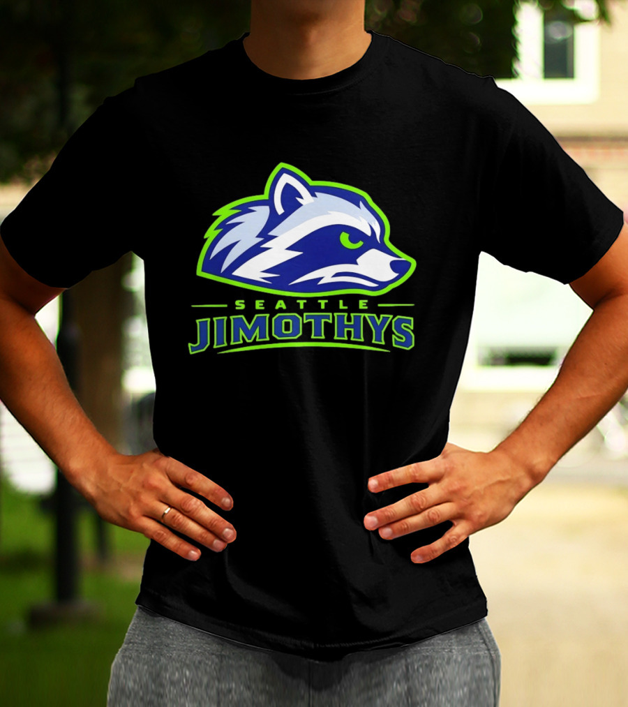 Seattle Jimothys Raccoon Trash Panda Meme Seahawks T-Shirt