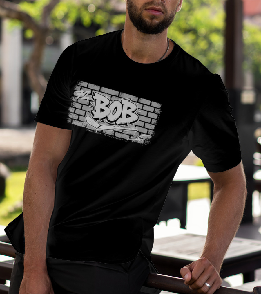 Toronto Sergei Bobrovsky Brickwall Bob Graffiti T-Shirt