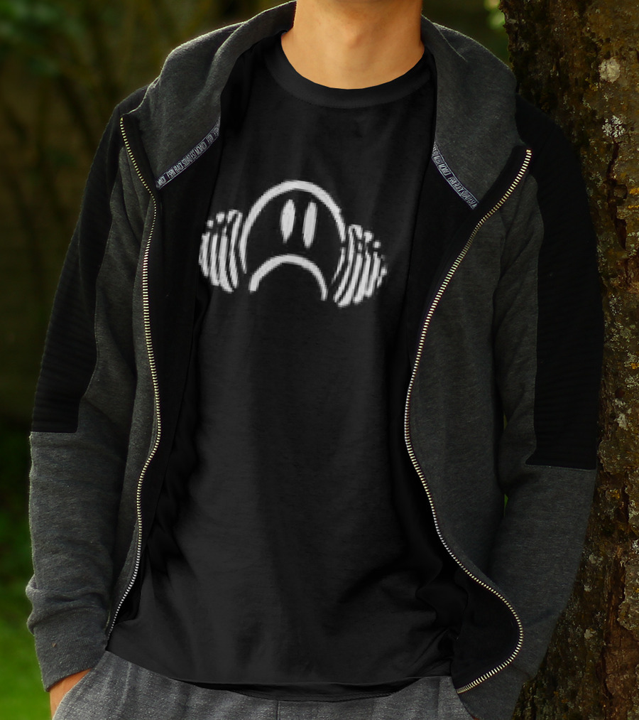 Sore Doms For Days Weightlifting Headphones And Barbell Motif Cotton T-Shirt