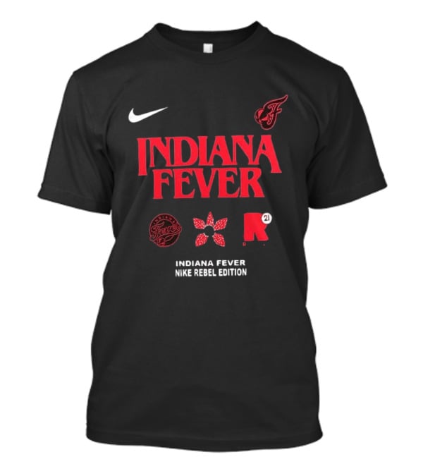 Nike Indiana Fever Rebel Edition Stranger Things Inspired 2 Sided T-Shirt