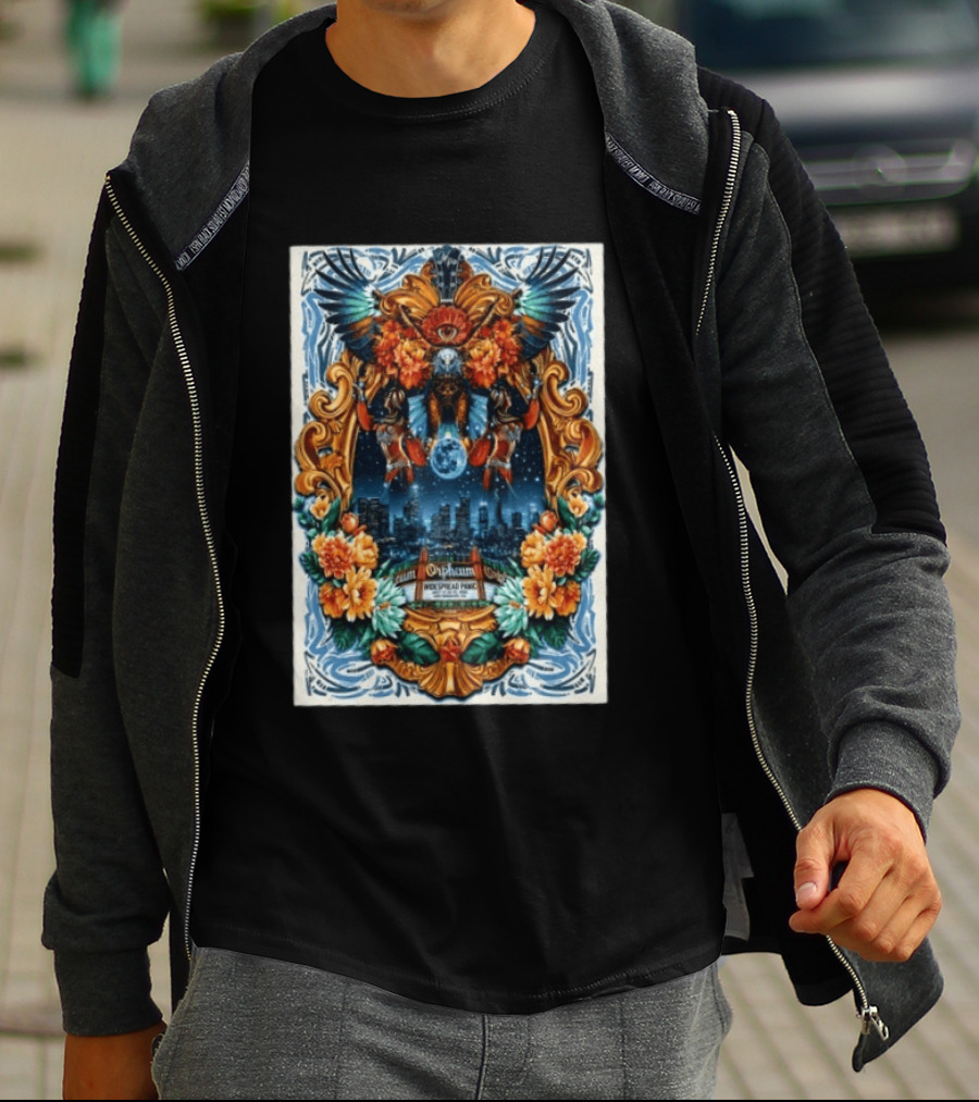 Widespread Panic Orpheum Theatre Los Angeles July 23 25 2026 Tour Vibrant Ornate T-Shirt