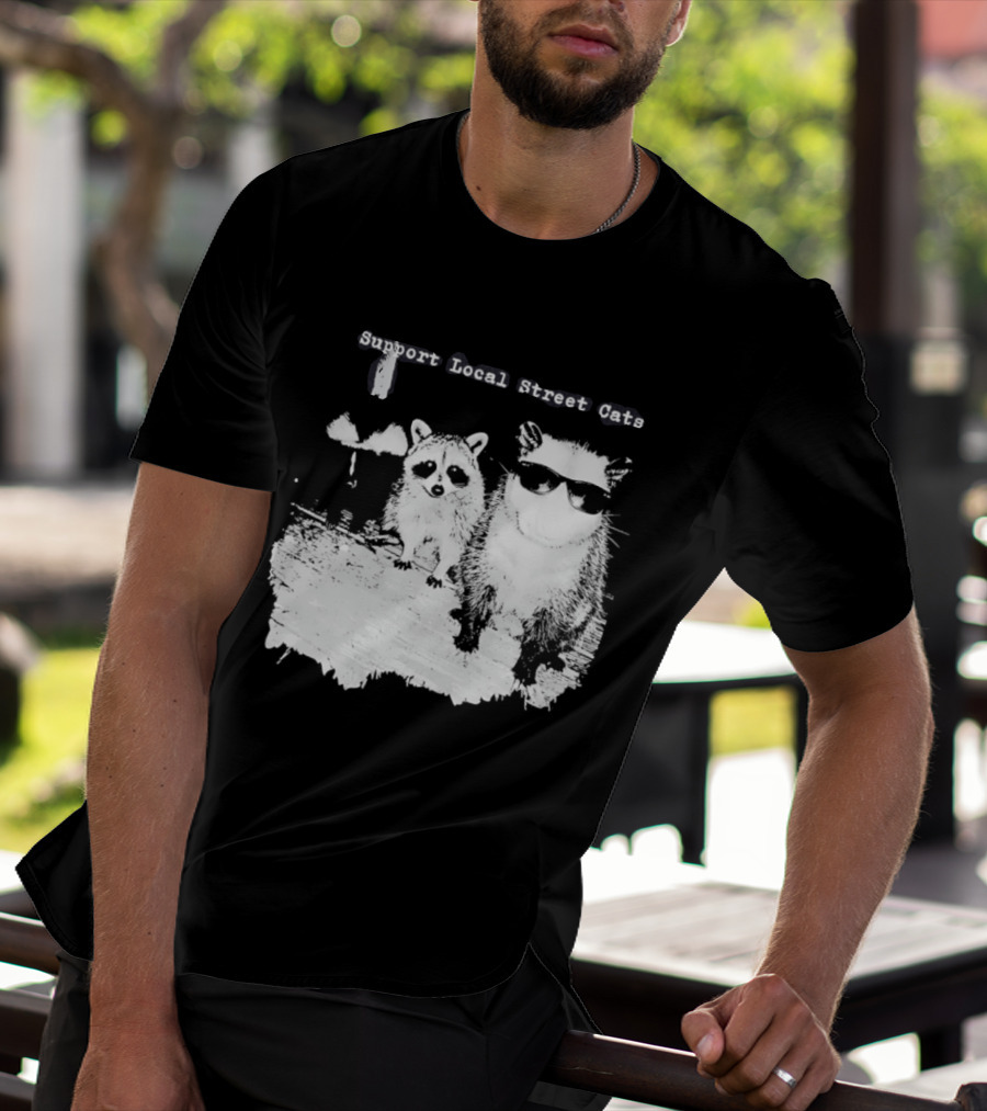 Support Local Street Cats Feline Advocacy T-Shirt