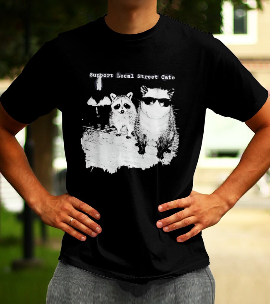 Support Local Street Cats Feline Advocacy T-Shirt