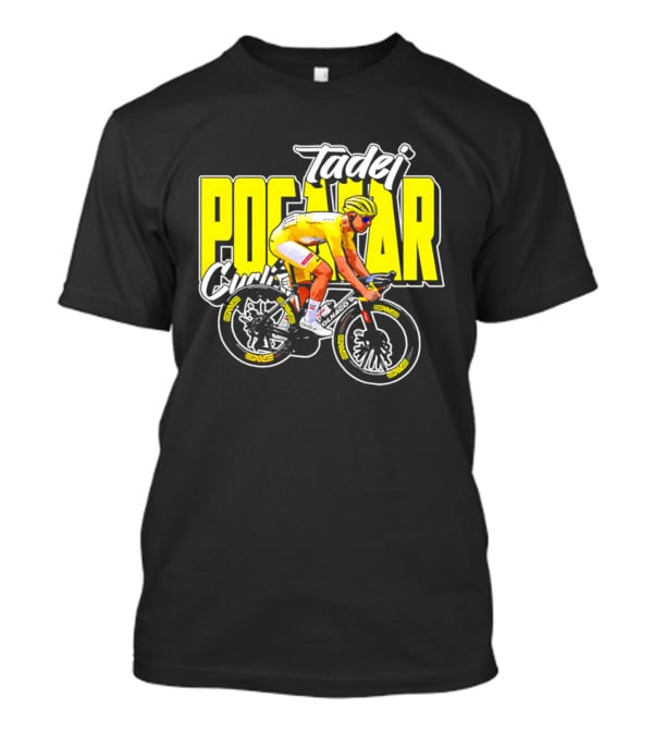 Tadej Pogacar Cycling Yellow Jersey Race Champion T-Shirt