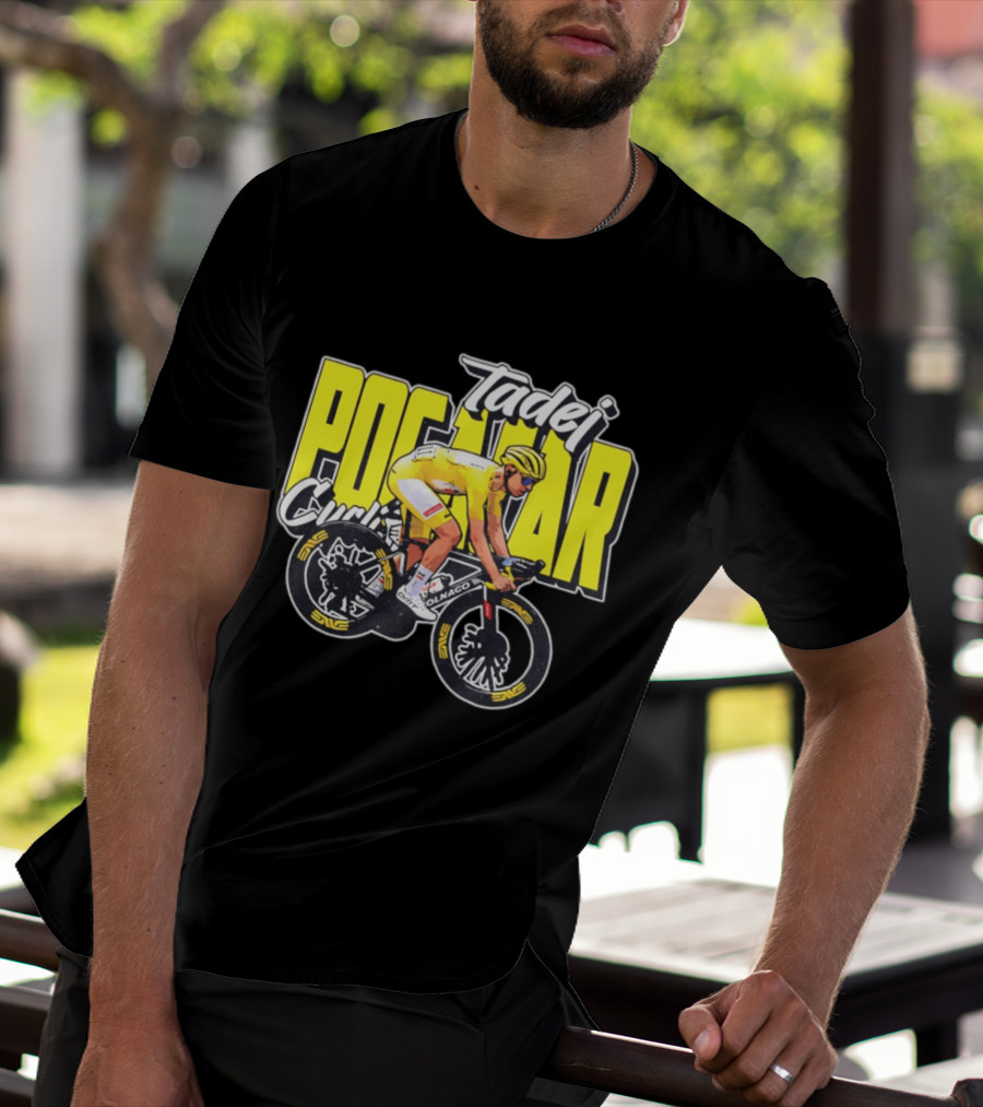 Tadej Pogačar Cyclist Colnago Yellow Jersey T-Shirt