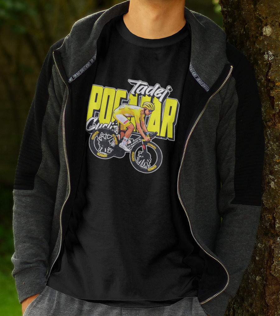 Tadej Pogačar Cyclist Colnago Yellow Jersey T-Shirt
