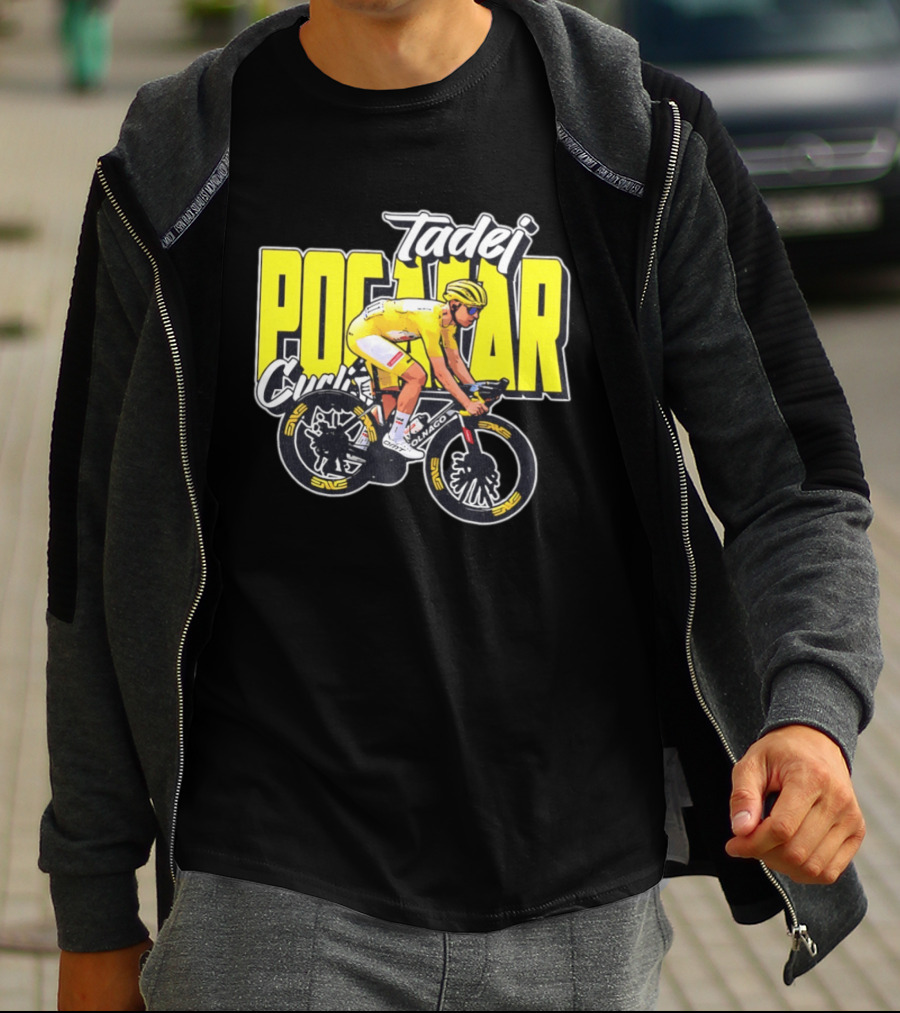 Tadej Pogačar Cyclist Colnago Yellow Jersey T-Shirt