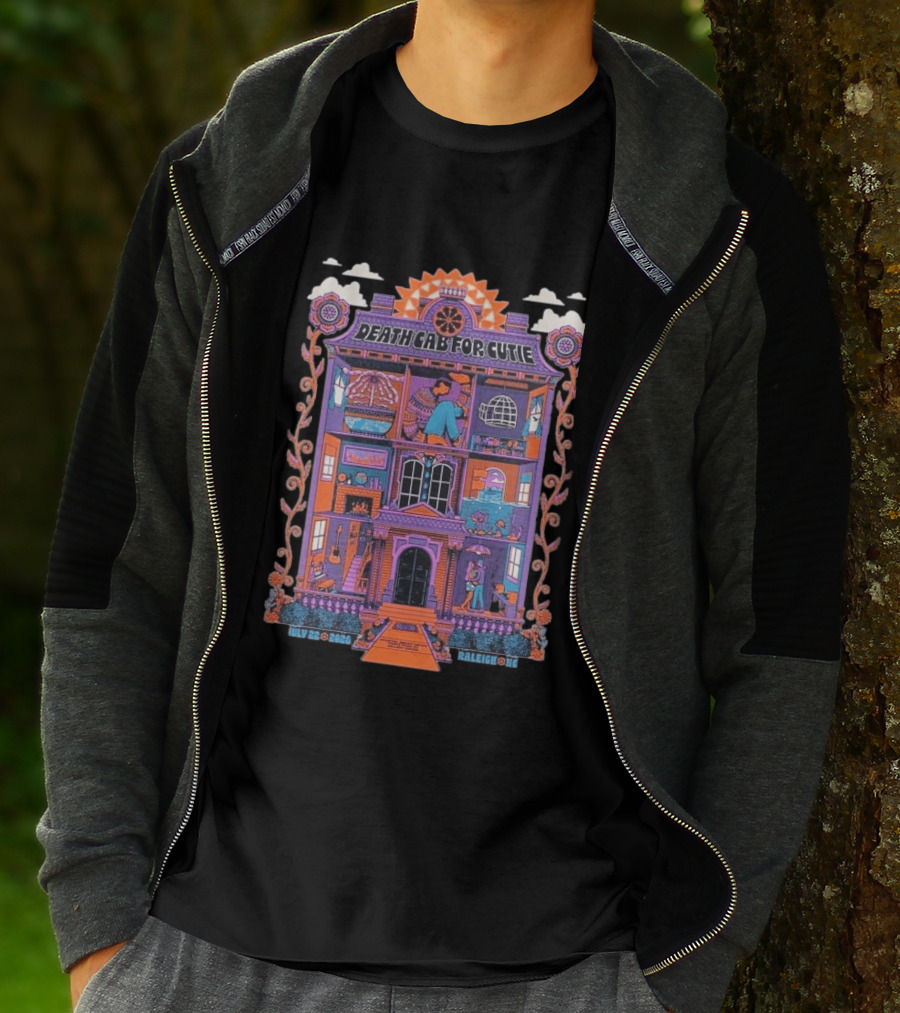 Death Cab For Cutie At Coastal Credit Union Music Park Walnut Creek Raleigh July 22 2026 T-Shirt