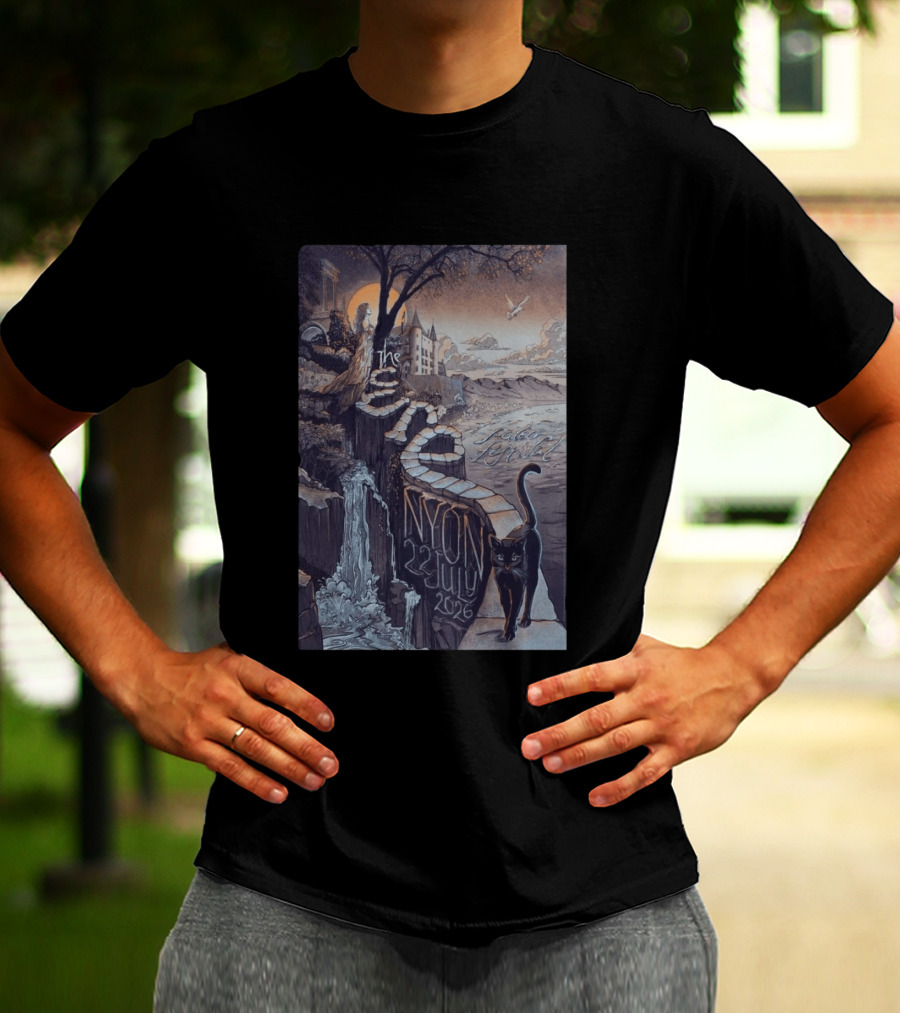 The Cure Paléo Festival Nyon 23 July 2026 Cat And Castle Scenic Pathway T-Shirt