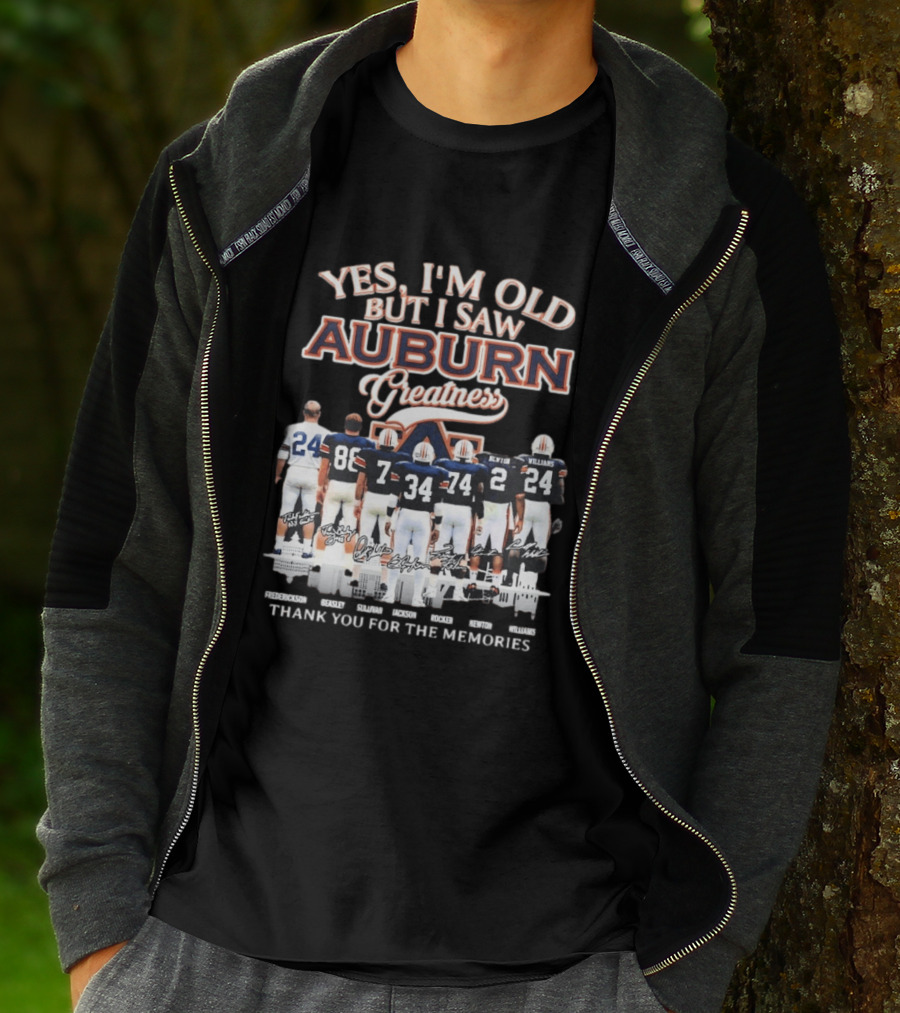 Yes I'm Old But I Saw Auburn Greatness Thank You For The Memories Legends Players T-Shirt