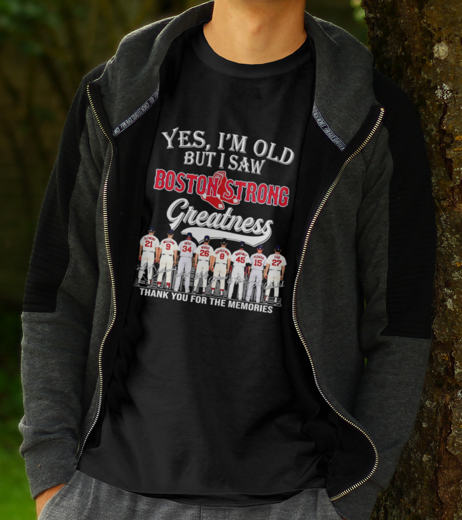 Boston Strong Baseball Legends Thank You For The Memories T-Shirt