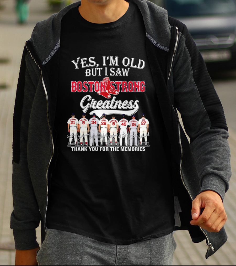 Boston Strong Baseball Legends Thank You For The Memories T-Shirt