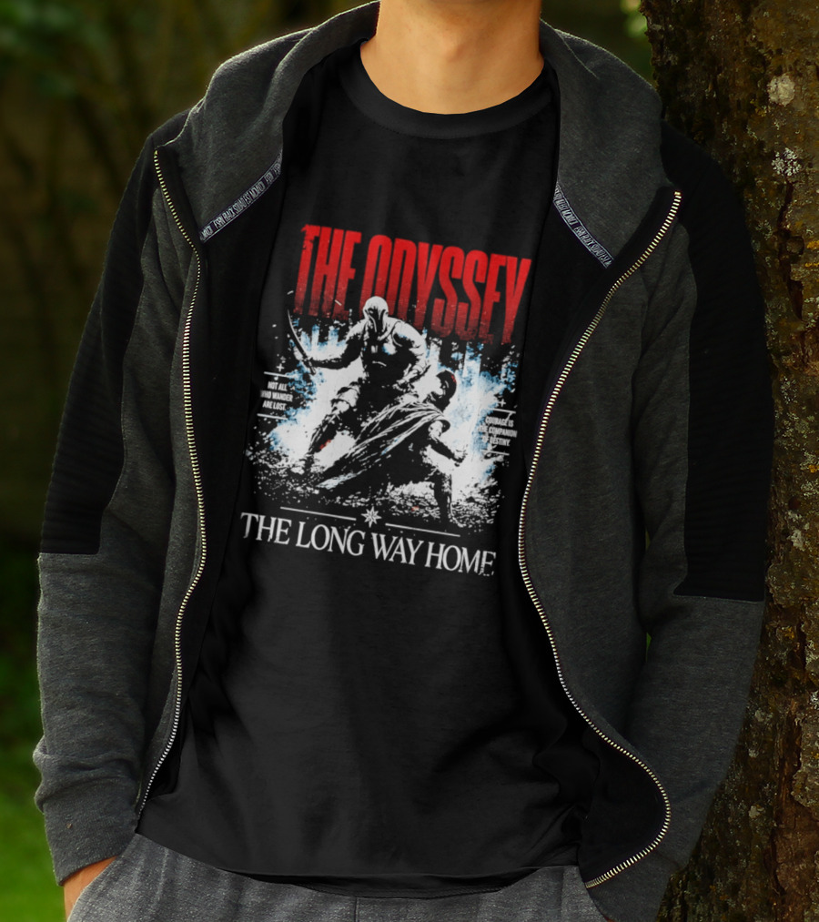 The Odyssey The Long Way Home Skiing Adventure T-Shirt