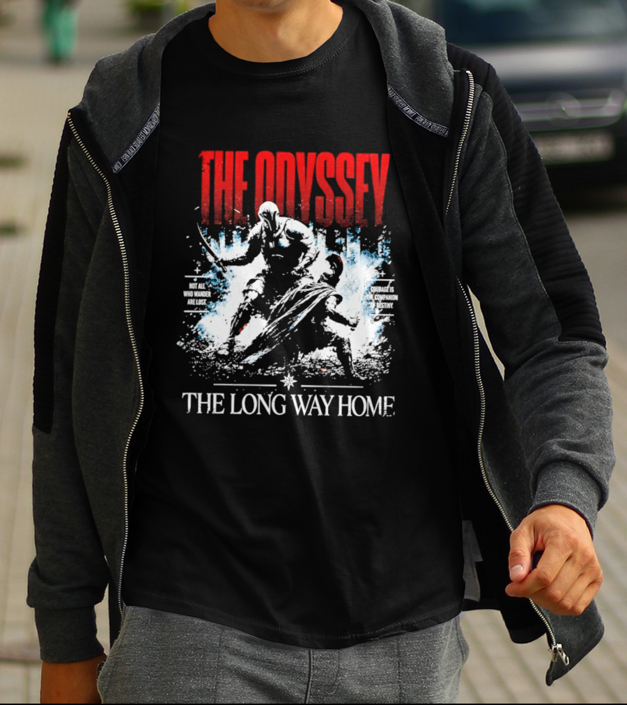 The Odyssey The Long Way Home Skiing Adventure T-Shirt