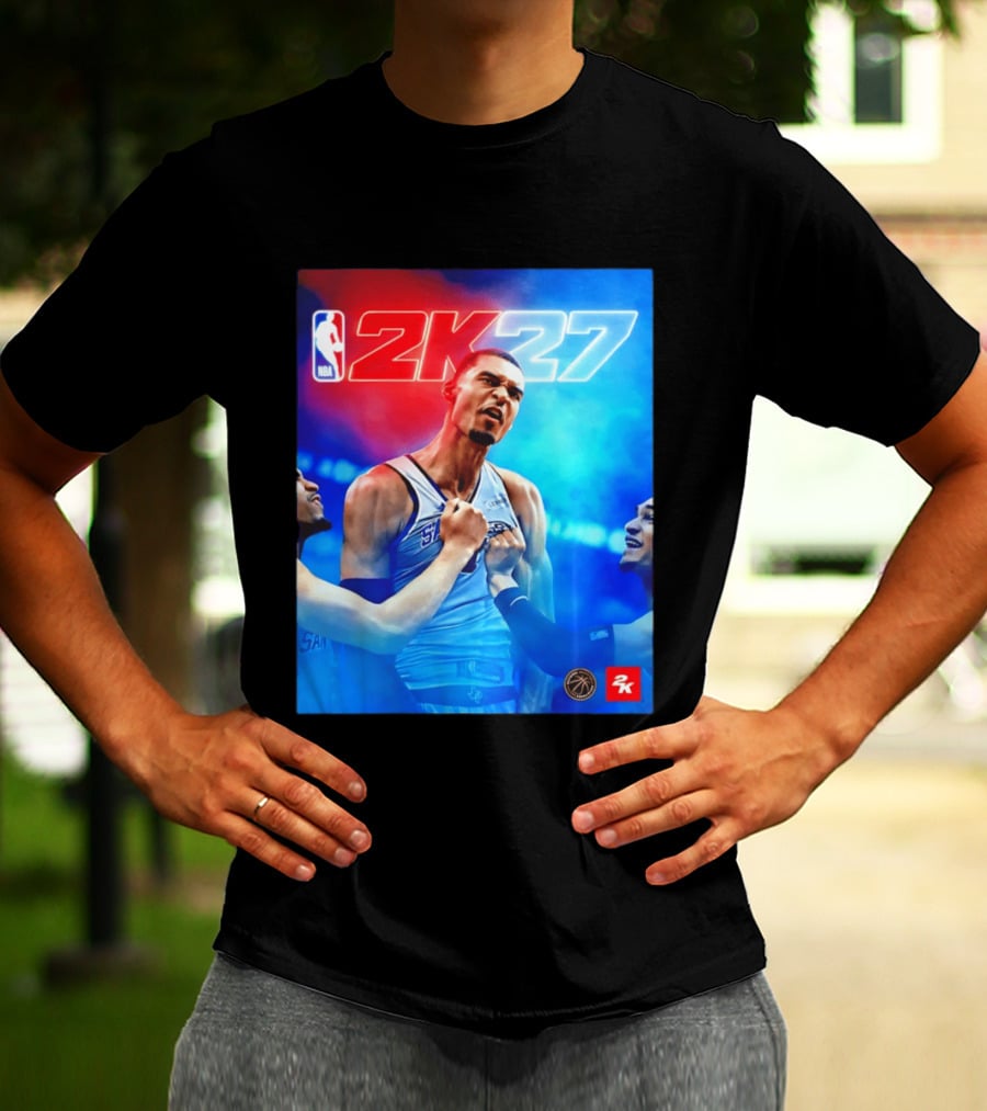 NBA 2K27 Victor Wembanyama San Antonio Spurs T-Shirt