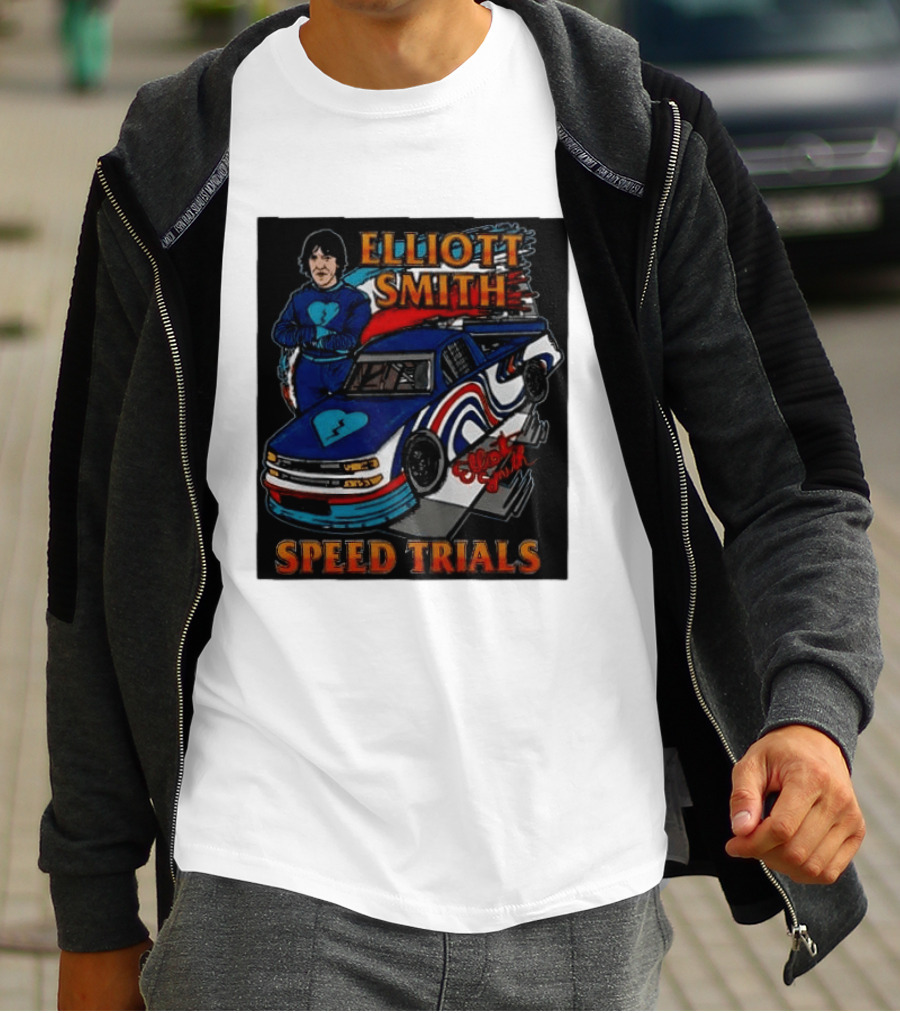 Elliott Smith Speed Trials Racing Car T-Shirt