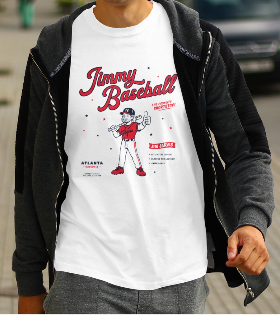 Jimmy Baseball The People's Shortstop Atlanta Braves Star Player Jarvis T-Shirt