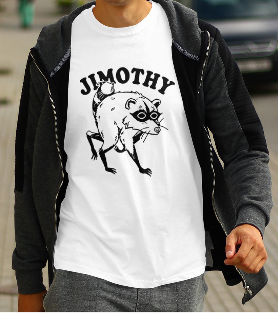 Jimothy Raccoon Doodle Sketch T-Shirt