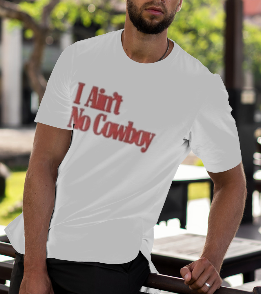 Luke Combs Nicole I Ain't No Cowboy Bold Red T-Shirt