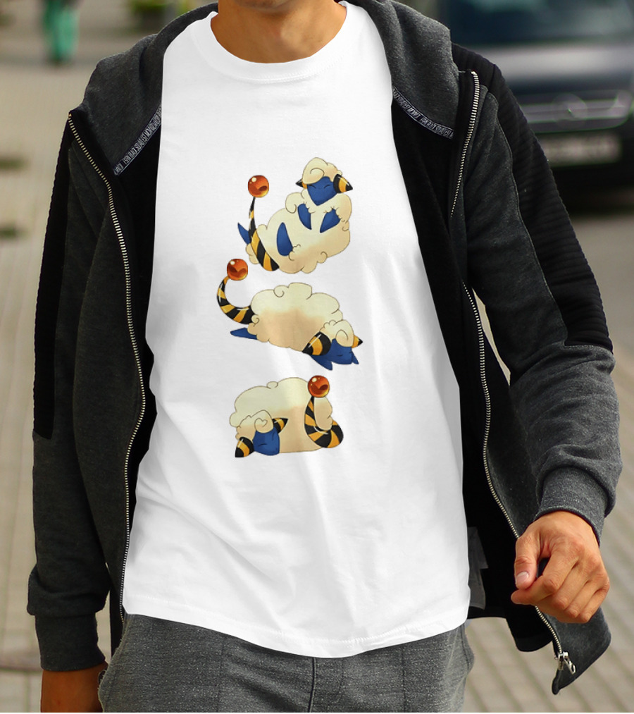Mareep Trio In Sleepy Poses Cozy Nights T-Shirt