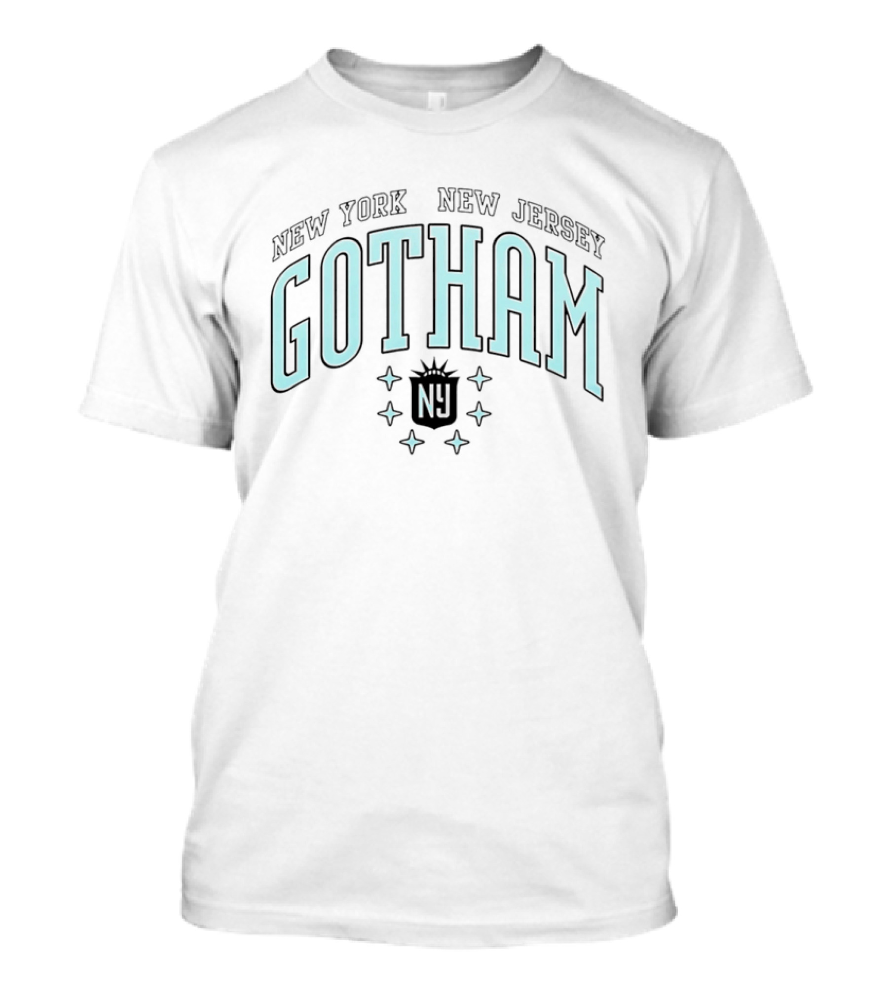 New York New Jersey Gotham NY Statue Stars T-Shirt
