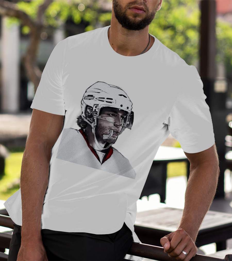 NHL Carolina Hurricanes Mouthguard Action Hockey Player T-Shirt