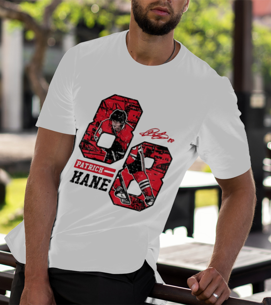 Patrick Kane Chicago Blackhawks 88 Comic Style Collaboration T-Shirt