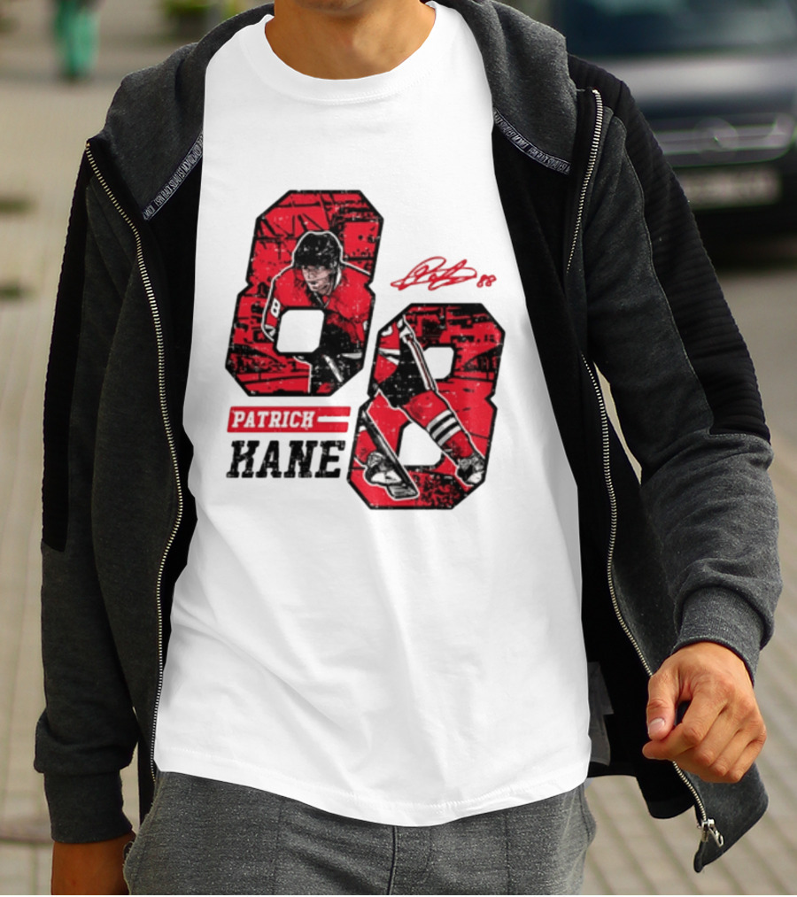 Patrick Kane Chicago Blackhawks 88 Comic Style Collaboration T-Shirt
