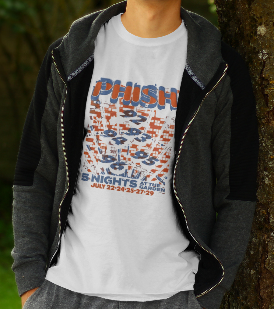 Phish Five Nights At Madison Square Garden New York City July 22 To 29 2026 Fourth Edition Knicks T-Shirt