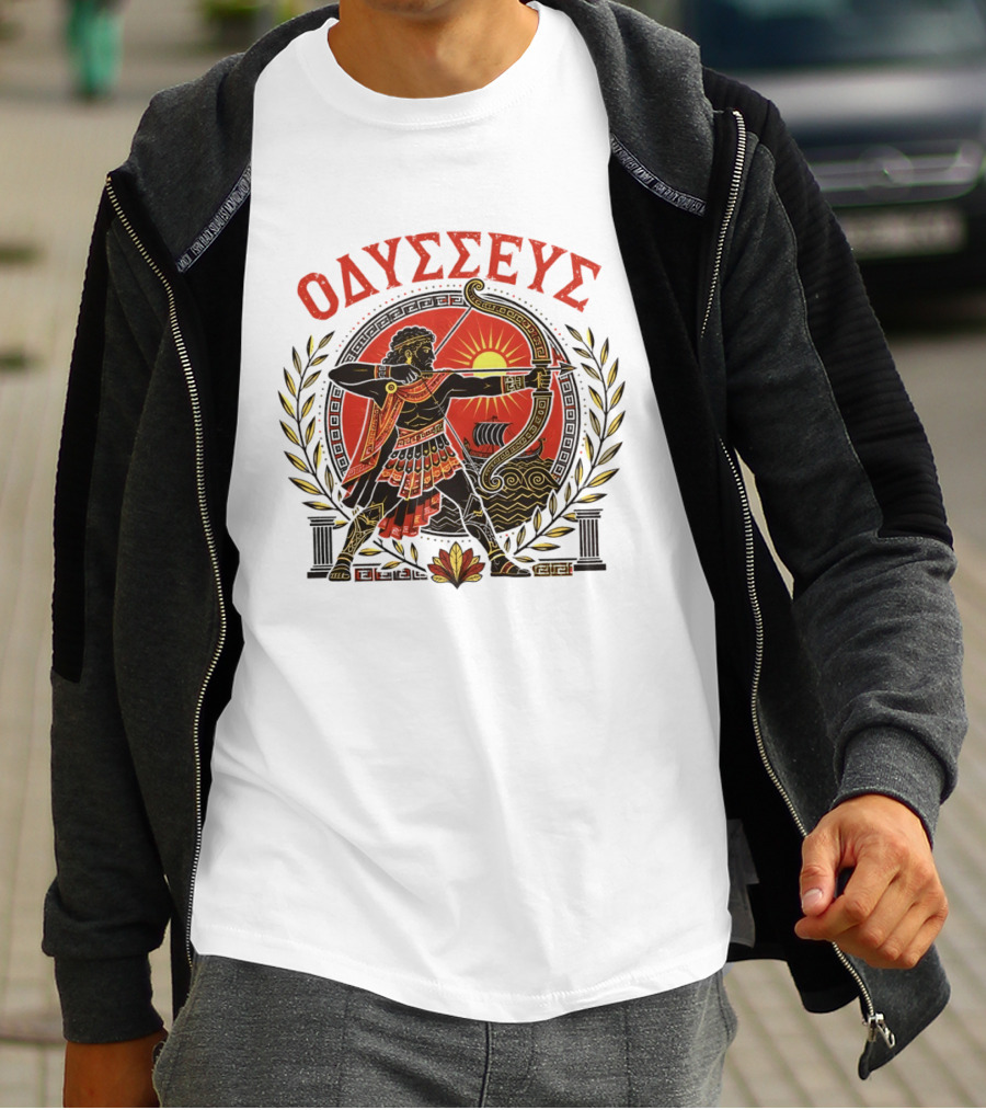 Odysseus Bow Greek Mythology Warrior Archery 2026 T-Shirt