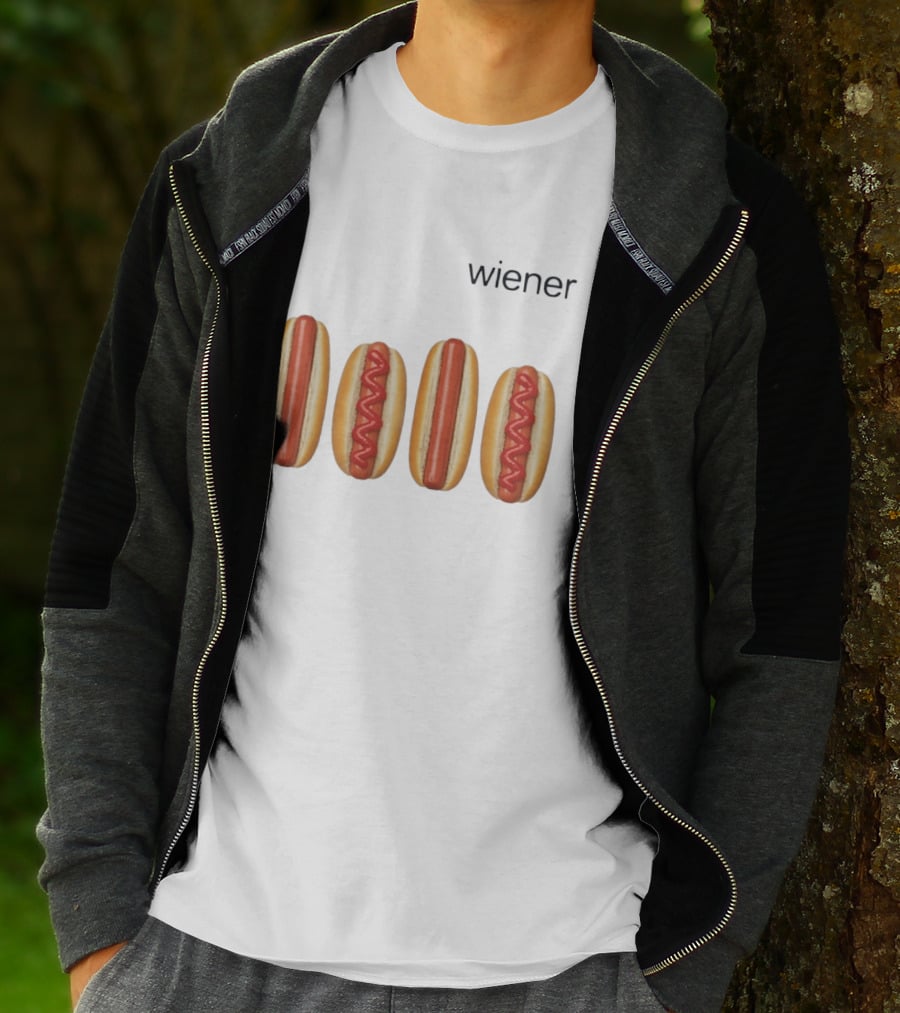Wiener Hot Dog Ketchup Food Iconic Snack T-Shirt