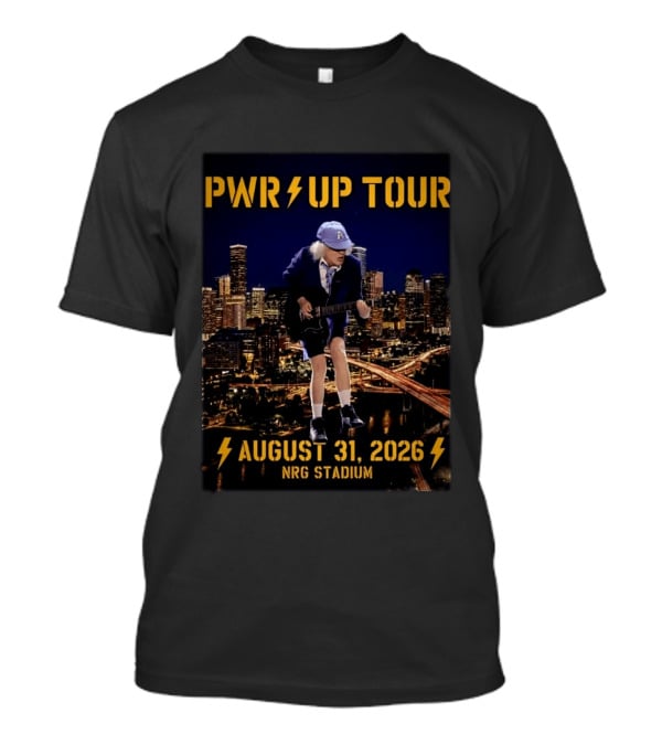 ACDC PWR UP Tour 2026 Houston August 31 NRG Stadium Event North America T-Shirt