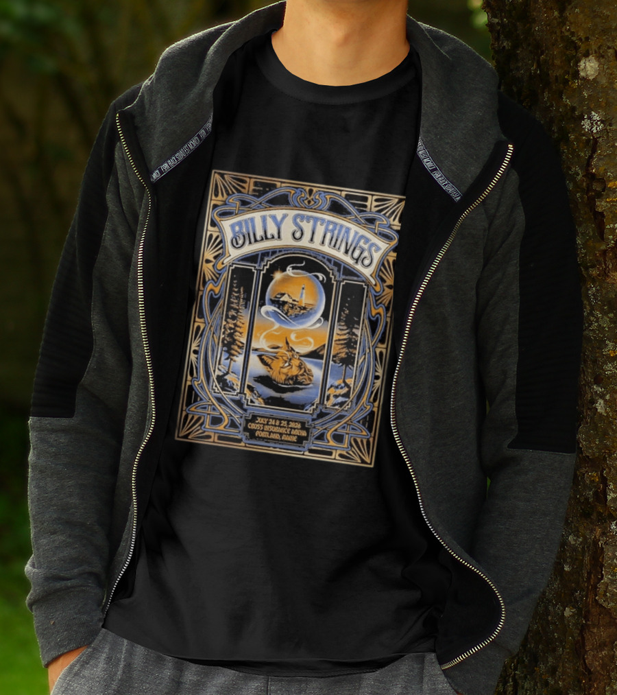 Billy Strings Cross Insurance Arena Portland Maine July 24 25 2026 Abigail Salvesen T-Shirt