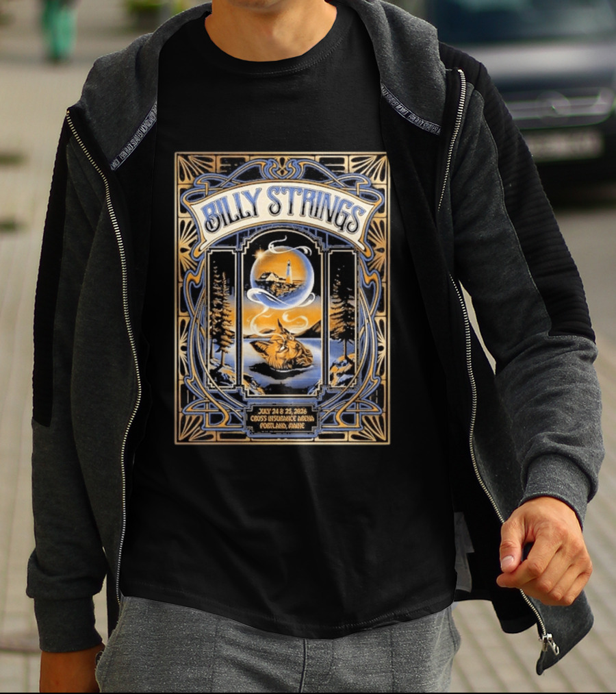 Billy Strings Cross Insurance Arena Portland Maine July 24 25 2026 Abigail Salvesen T-Shirt