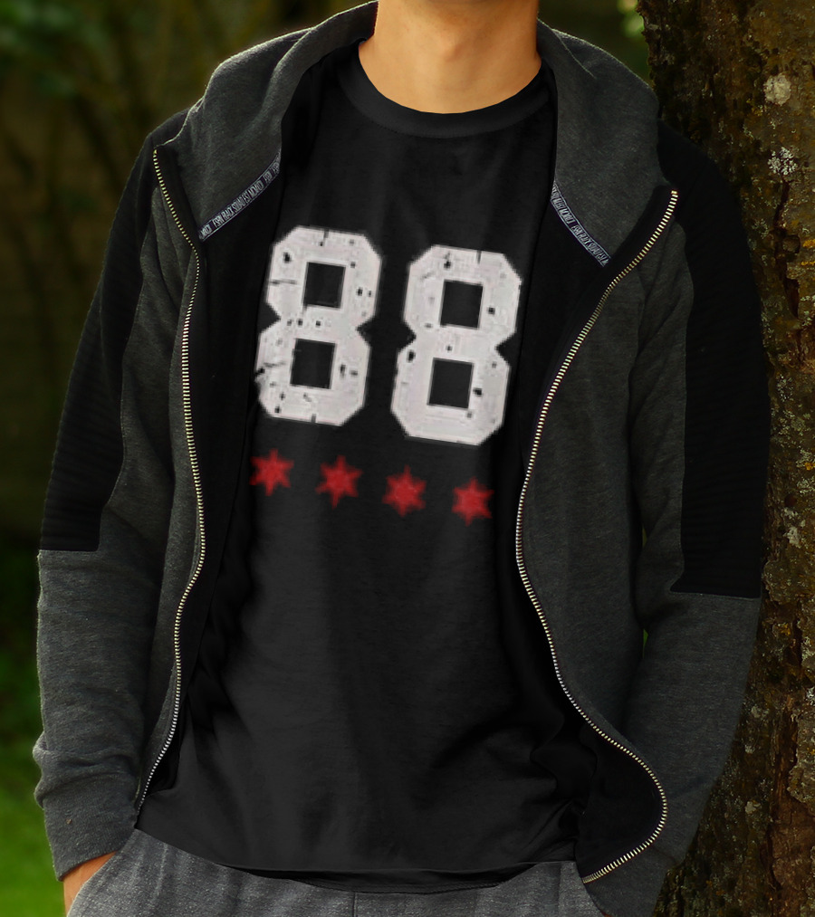 Chicago Blackhawks Showtime Returns 88 Three Red Stars T-Shirt
