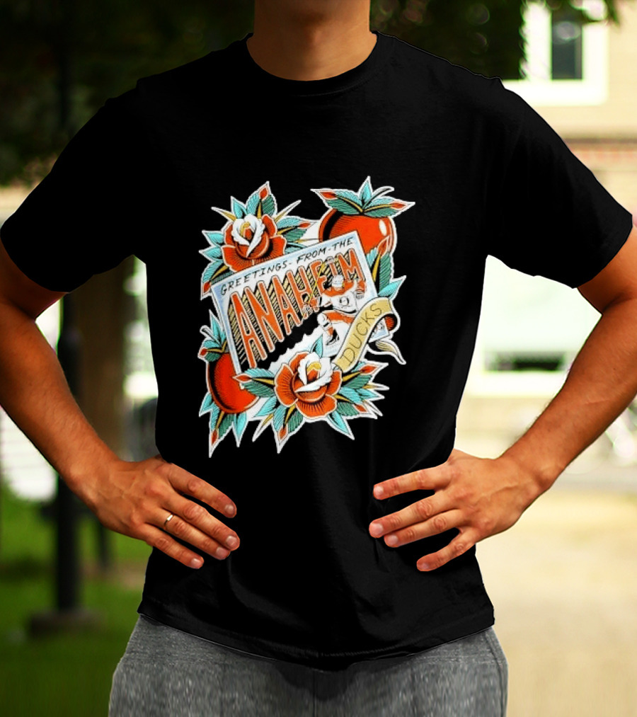 Greetings From The Anaheim Ducks Hockey Tattoo T-Shirt