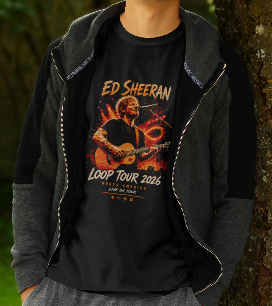Ed Sheeran Loop Tour 2026 North America Live On Tour Plus Divide Multiply T-Shirt