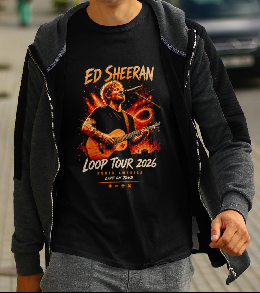 Ed Sheeran Loop Tour 2026 North America Live On Tour Plus Divide Multiply T-Shirt