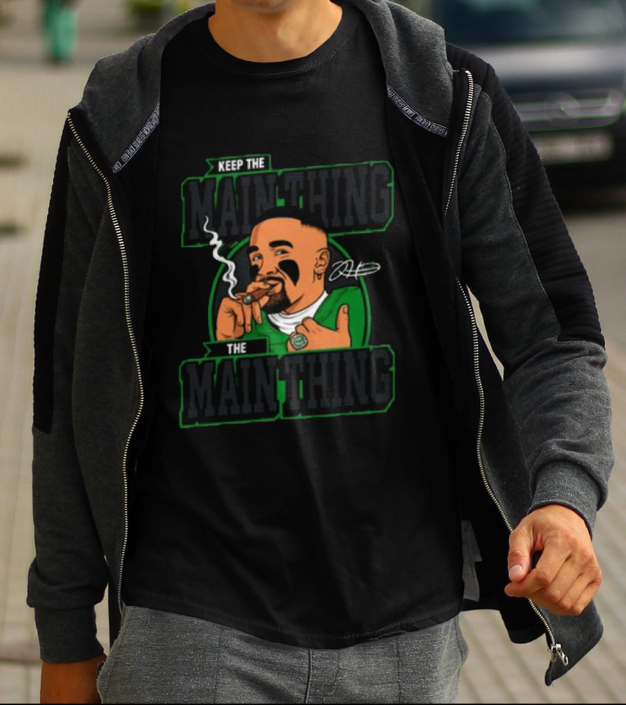 Keep The Main Thing Mascot Smoking Cigar Sports T-Shirt