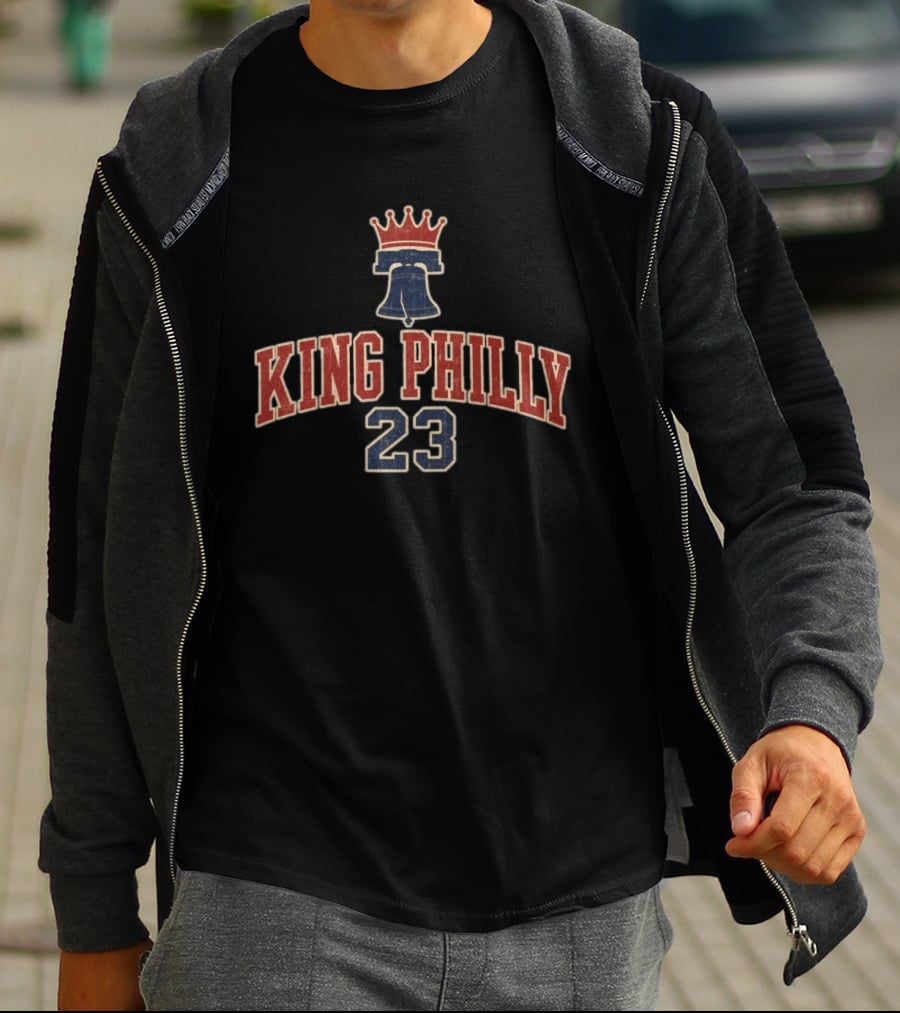 King Philly 23 Crown Bell LeBron James Philadelphia T-Shirt