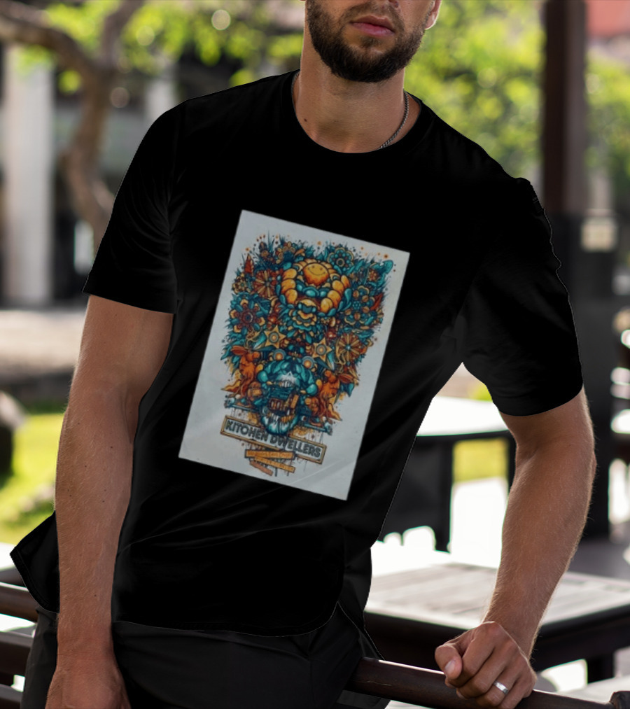 Kitchen Dwellers Winter Park CO July 24 25 2026 Tour Psychedelic Floral T-Shirt