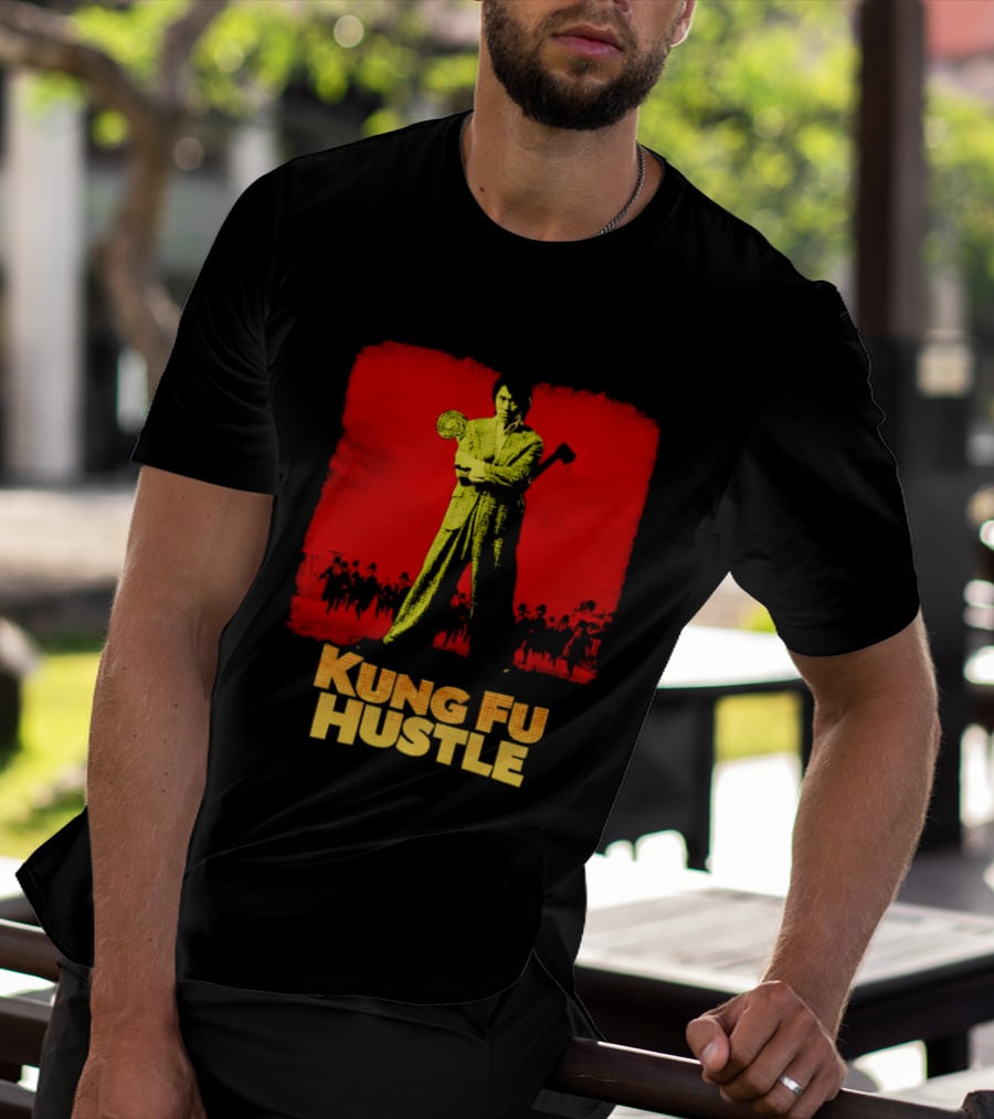 Kung Fu Hustle Axe Lollipop Scene Red T-Shirt