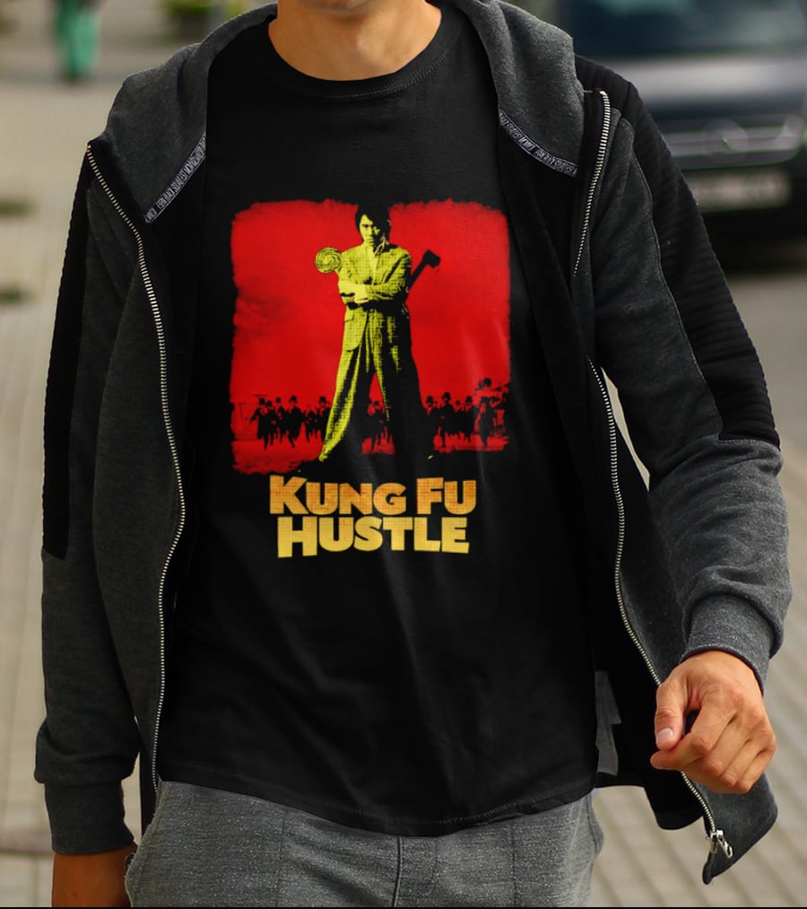 Kung Fu Hustle Axe Lollipop Scene Red T-Shirt
