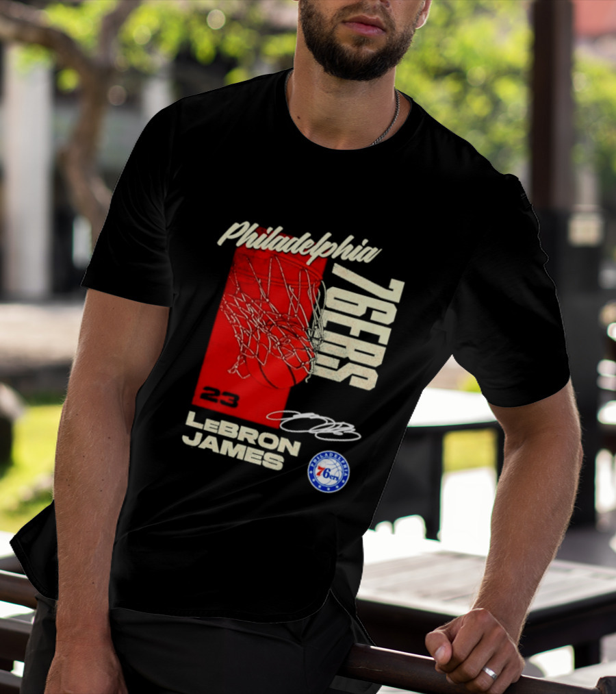 LeBron James 23 Philadelphia 76ers Basketball T-Shirt