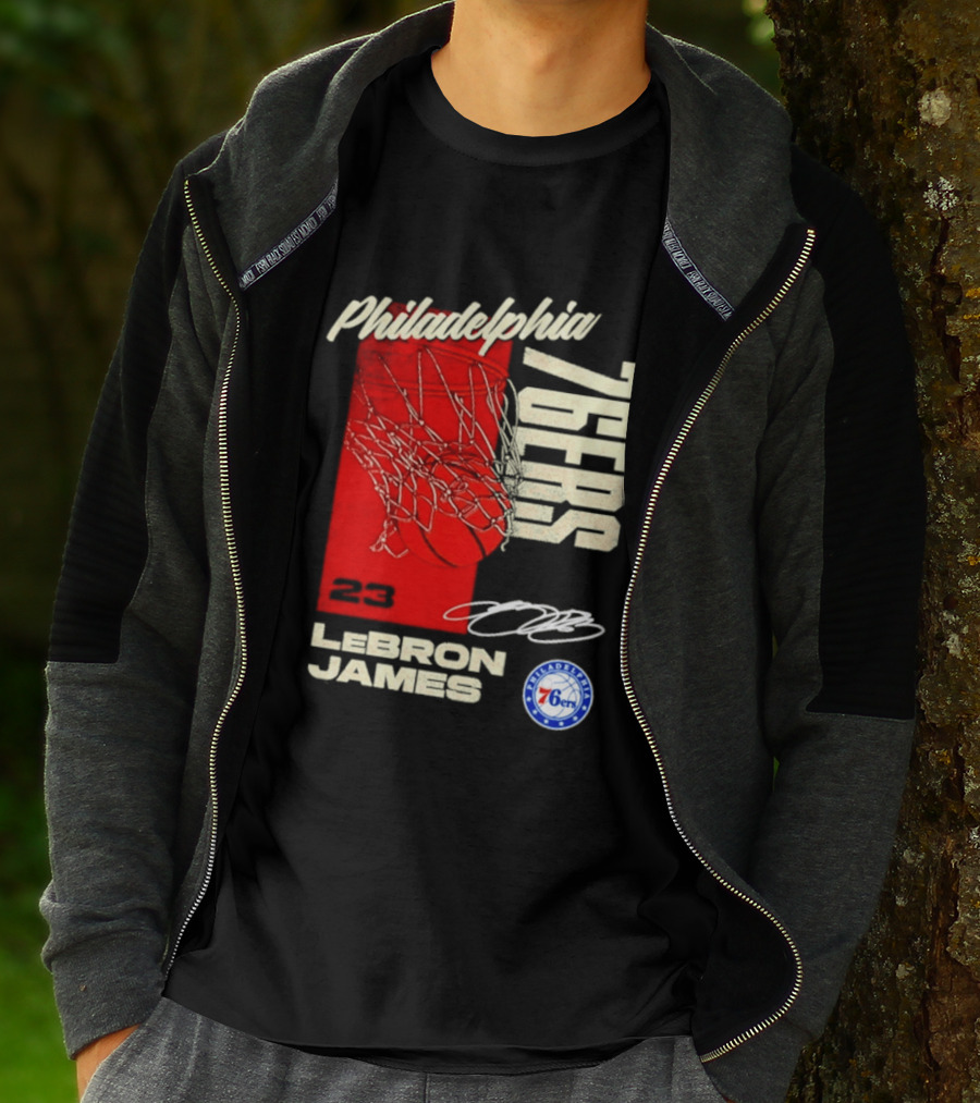 LeBron James 23 Philadelphia 76ers Basketball T-Shirt