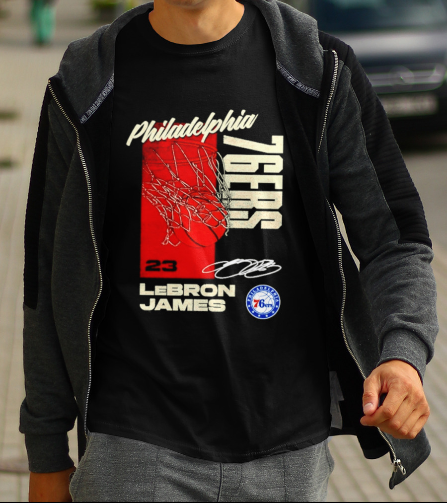 LeBron James 23 Philadelphia 76ers Basketball T-Shirt