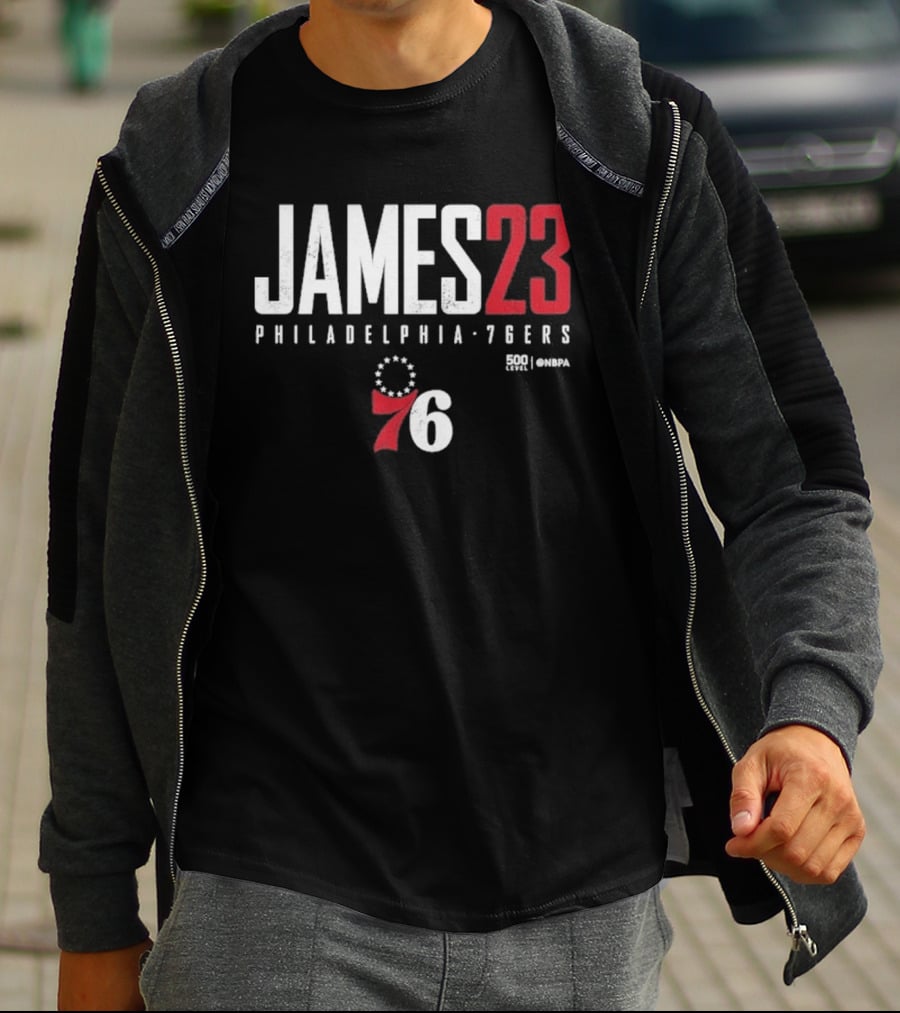 JAMES 23 Philadelphia 76ers 76 NBA T-Shirt
