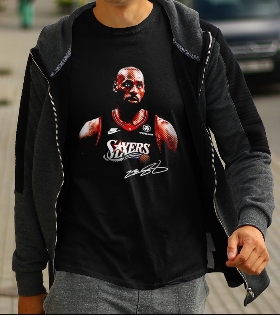 LeBron James Sixers Basketball Jersey Crossover Fan T-Shirt
