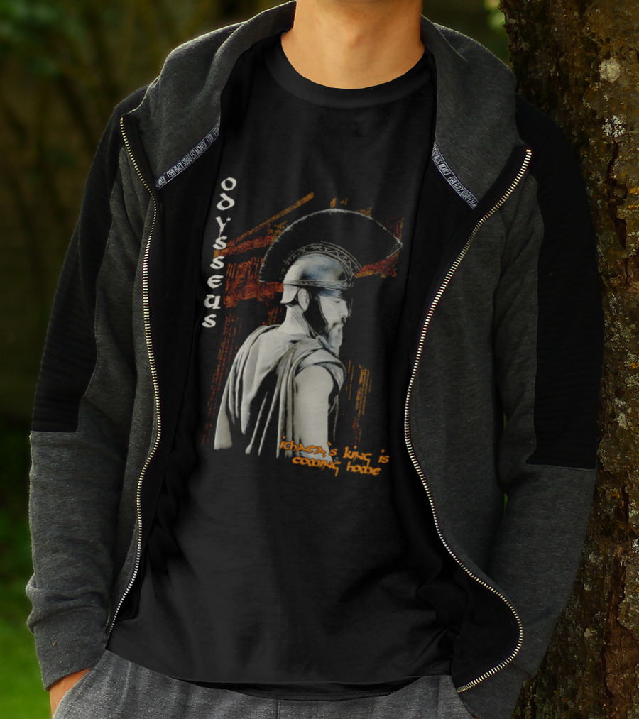 Odysseus Ithaca's King Is Coming Home Spartan Warrior T-Shirt