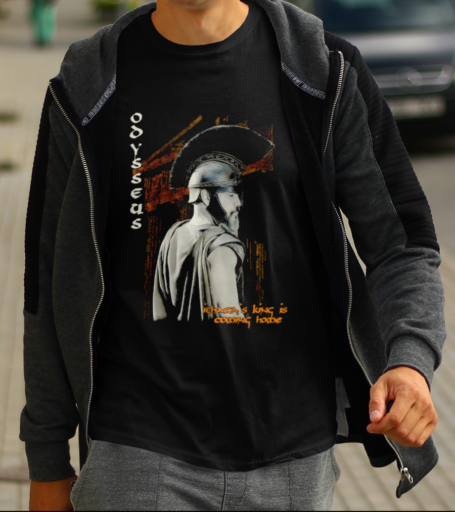 Odysseus Ithaca's King Is Coming Home Spartan Warrior T-Shirt